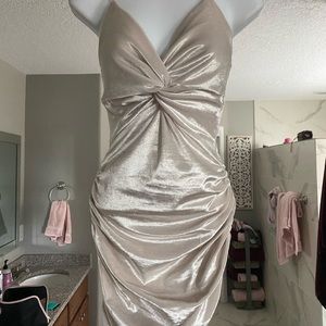 Velvet cream dress